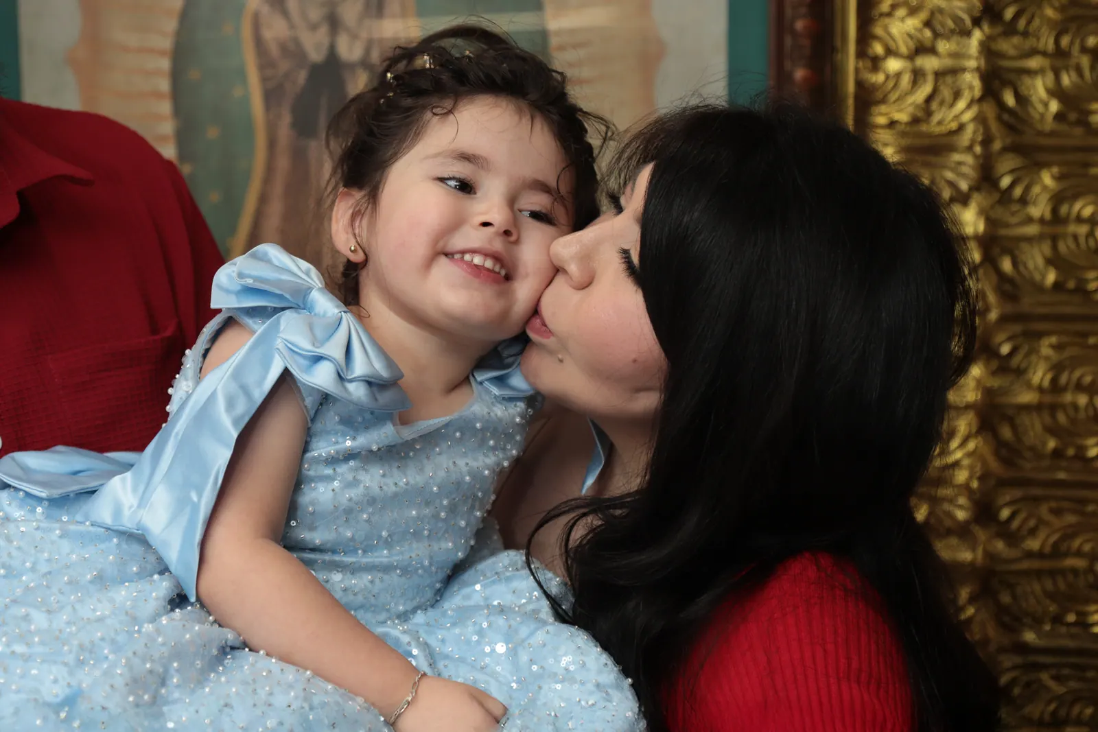 Family and baby shower moment captured with warm emotion.