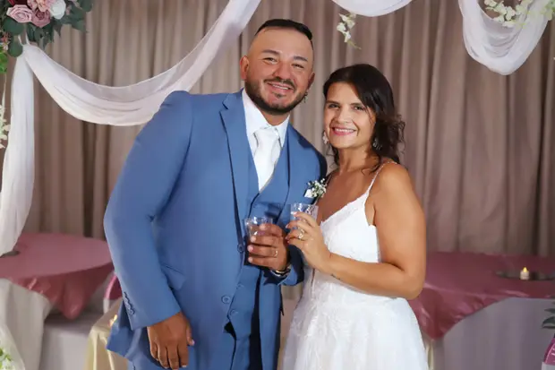 Wedding couple portrait with a polished editorial feel.